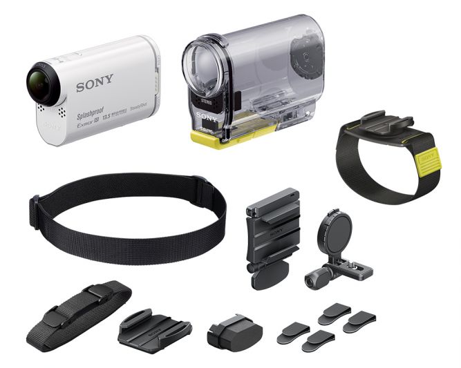 Cámara acción Sony HDR-AS100VW Weareable kit